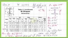 Practice problem-3-3-7-Stength of W section bolted thru flanges ...