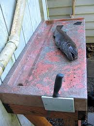 Make An Outdoor Fish Prepping Concrete Countertop Concrete Decor Fish Cleaning Table Fish Cleaning Station Boat Cleaning