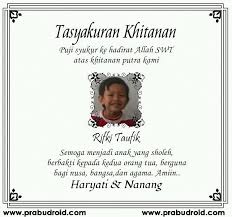 Contoh Ucapan Syukuran Khitanan Untuk Nasi Kotak Bersyukur Kartu Pernikahan Kotak