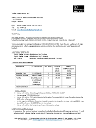 For more information and source, see on this link : Contoh Sebut Harga Word