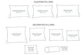 2 Euro 2 Standard One Budoir Pillow Sizes Chart Pillow Decorative Bedroom Bed Pillows