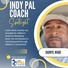 As our IndyPAL football season nears its end, we would like to spotlight  our Coaches. Recently Coach Darryl Wade was awarded the Jefferson Award for  Multiplying Good. Coach Wade was bestowed this