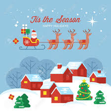 Download Modern Creative Christmas Greeting Card Design With Country Village Royalty Free Cliparts Vectors And Stock Illustration Image 64237157 Yellowimages Mockups