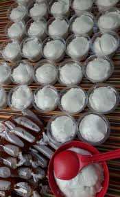 250 gram ubi jalar, dikukus lalu dihaluskan Jual Aneka Bubur Manis Bubur Sumsum Kacang Hijau Jagung Ketan Hitam Mutiara Cenil Di Kudus Jual Bubur Sumsum Di Kudus