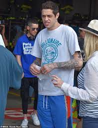 While pete davidson might bring the laughs on saturday night live, his past includes a bit of davidson was gifted a pair of his dad's work boots from a colleague, and displays them with a sweet. Pete Davidson Looks Pensive As Shoots Scenes At Fire Station For Movie About His Firefighter Father Daily Mail Online
