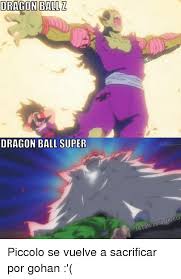 The initial manga, written and illustrated by toriyama, was serialized in ''weekly shōnen jump'' from 1984 to 1995, with the 519 individual chapters collected into 42 ''tankōbon'' volumes by its publisher shueisha. Dragon Ball Dragon Ball Super Piccolo Se Vuelve A Sacrificar Por Gohan Gohan Meme On Me Me