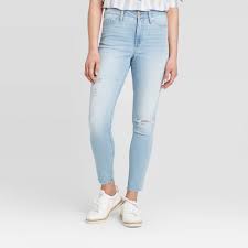 Women S High Rise Skinny Jeans Universal Thread Light Wash 00 Target