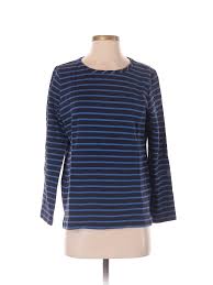 Details About Lands End Women Blue Long Sleeve T Shirt Sm Petite