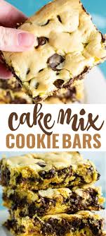 Cake Mix Cookie Bars Boxed Cake Mixes Recipes Cookie Bar Recipes Cake Mix Cookie Bars