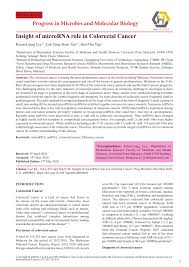 The national cancer registry provides important epidemiological data of cancers, cancer burdens, trending and high risk group identification. Pdf Insight Of Microrna Role In Colorectal Cancer