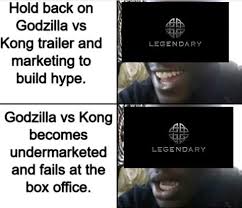 Any kind of online debate or battle will polarize people and get them excited about supporting their side, but two giant monsters battling as they destroy cities, ships and more are if you haven't picked already, look to the memes below to help decide. Another Godzilla Vs Kong Trailer Meme Because Why Not Godzilla
