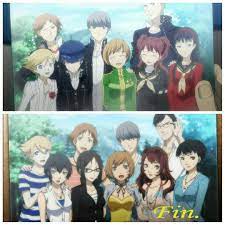 Flyerfang Aka Alex On Instagram Persona 4 Cast Pre And Post 1 Year Time Skip Persona4 Persona P4 Persona4golden P4g Persona 4 Persona Persona 5 Memes