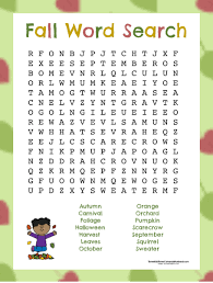 Choose a level of difficulty below. Free Printable Fall Word Searches 2 Easy 1 Challenging