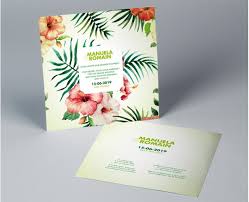 Le jaune est la couleur de l'année 2017. Faire Part Fleuri Hibiscus Pour Mariage A Personnaliser En Ligne