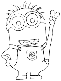 images for minions black and white coloring page trafarety shkola coloriage couteau fourchette