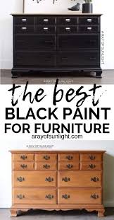 How To Easily Paint Black Furniture One Of The Hardest Colors To Get Perfect