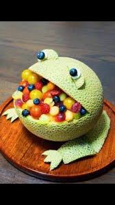This Is Such A Cute Idea For Food Decorating I Can See Making This With My Older Learners And Serving It At Our Lustig Essen Ideen Furs Essen Essen Fur Kinder