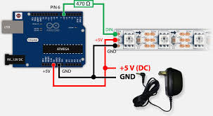 Maximum 60 leds (5 volts). Tweaking4all Com Arduino Controlling A Ws2812 Led Strand With Neopixel Or Fastled