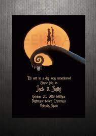Printable Nightmare Before Christmas Jack And Sally By Geekandart 20 00 Nightmare Before Christmas Wedding Nerd Wedding Nerdy Wedding Invitations