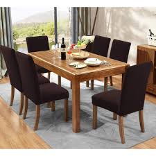 Dining room chair covers slipcovers set of 4, searchi spandex fabric fit stretch removable washable short parsons kitchen chair covers protector for dining room, hotel (gray+white, 4 per set) 4.6 out of 5 stars. Elasticated Textured Dining Room Chair Cover Set Of 2 Buy Online In South Africa Takealot Com