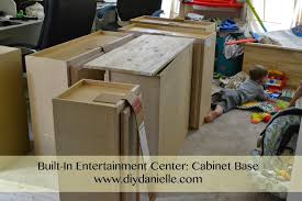 Knowing how to build your own cabinets can save you thousands of dollars. How To Build A Cabinet Base For An Entertainment Center Diy Danielle