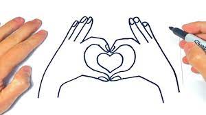 Como Dibujar Un Corazon Con Las Manos Youtube