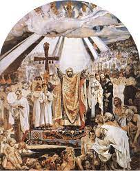 Крещение руси в 988 году. Viktor Mihajlovich Vasnecov Kreshenie Rusi 1890 God