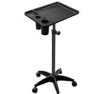 Salon Tray Cart on Wheels, Adjustable Height Service Rolling Tray, Salon Station with Hairstylist Holder,Storage Tray Accessory for Salon Spa Dental ...