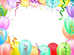 Birthday Border With Balloons Transparent Image Birthday Borders Frames Birthday Photo Frame Balloons