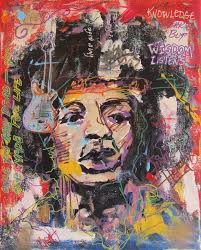 Hendrix Motif Painting by Samuel Lindsay