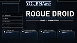 Set yourself up to stream using the powerful, free to use obs. Rogue Droid Free Star Wars Twitch Overlay
