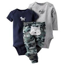 Buy Carter S Baby Boy 3 Piece Bodysuit Pant Set On Hopscotch In In India Baby Boy Outfits Carters Baby Boys Baby Toddler Clothing