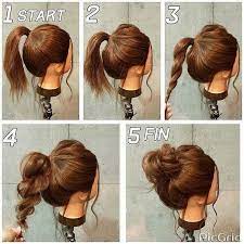 A bun which looks amazing is a messy one! 17 Best Hair Updo Ideas For Medium Length Hair Best Hairstyle Ideas Hair Styles Long Hair Styles Medium Hair Styles