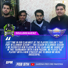 Is this video we will tell you that how to register in freefire pakistan server watch full video for registration don't skip other wise. Free Fire Esports Pakistan Team Soulbreakerz Tayar Hai Clanwar Season 2 Ka Maidan Marnay Ko Kia Apko Lagta Hai Wo Ye Final Jeet Paenge Jan Nay Ke Leay Dekheay Livestream