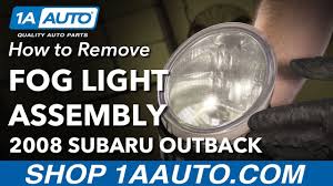How To Replace Fog Light Assembly 04 09 Subaru Outback Youtube