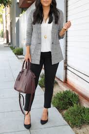 Black And White Blazer Womens Outfit Comparing 6 Slacks For Work Across Different Brands And Price Ranges Blazer Outfits For Women Professional Outfits Business Casual Outfits For Women
