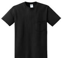 Gildan G830 5.6 oz Ultra Blend 50/50 Pocket T-Shirt - Black - X-Large