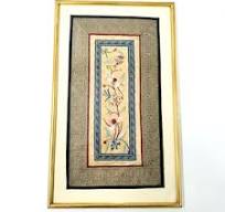 Framed chinese silk - Etsy Nederland