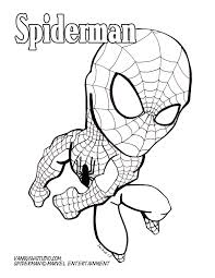 Chibi Spiderman Spiderman Coloring Superhero Coloring Pages Superhero Coloring