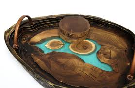 I wanted to try something different and added the ink first. Mother S Day Gift Oak Acacia Tray Vanity Tray Wedding Gift Tray With Handles Resin Art Serving Tray Resin Wooden Tray Platter Decorative Trays Home Living Efp Osteology Org