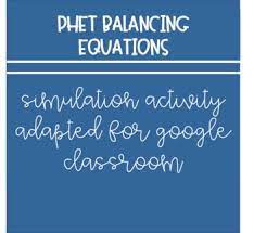 This Product Is A Word Document That Links To The Google Document This Resource Is Designed To Be Used With Goo Google Classroom Classroom Balancing Equations