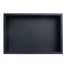 Jag Plumbing Products 12 In X 18 In Stainless Steel Shower Niche In Matte Black By Jag The Home Depot Canada