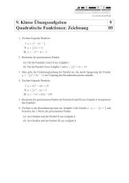 Quadratische Funktionen Zeichnen Ubungen Und Aufgaben Mit Losungen Quadratische Funktion Mathe Formeln Mathematik