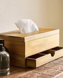 Billede Af Produktet Traeaeske Til Papirlommetorklaeder Tissue Boxes Zara Home Bathroom Accessories