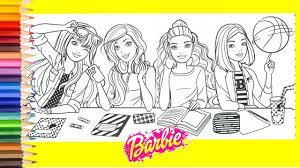 #barbie #coloringbookpage**subscribe & click the bell to turn on my notifications, so you don't miss any of my videos, new videos daily !!*** i. Coloring Barbie Friends In School Barbie Dream House Adventure Coloring Pages Youtube