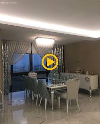 Yemek Odasi Fon Perde Perde Asma Tavan Avize Yemek Odasi Avizesi Konsol Kinder Zimmer Esszimmer Und Kinderzimmer