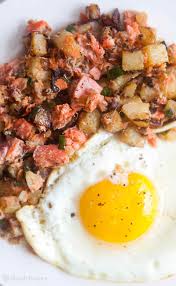 Hash Brown Potatoes With Smoked Salmon Onions A Little Sour Cream Horseradish Mustard Chives And Parsley On Salmon Hash Recipe Smoked Salmon Hash Recipe