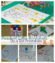 .dot to dot printables include four different worksheets that you can give to your class to work on. Preschool Letter Worksheets Do A Dot Printables For A Z