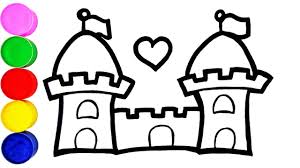 Prinzessin Schloss Zeichnen Und Malen Fur Kinder Farben Lernen Auf Deutsch Youtube