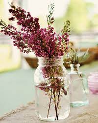 Centerpiece Of The Day Heather Hydrangeas And Eucalyptus Seeded Eucalyptus Centerpiece Flower Centerpieces Eucalyptus Centerpiece